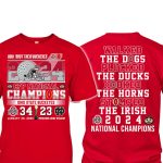 How 'Bout Them Buckeyes CFP National Champions 2024 Two-Sided Shirt