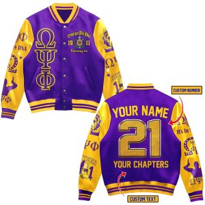 Omega Psi Phi Baseball Jacket