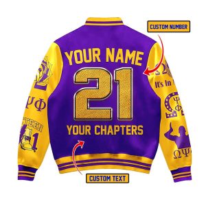 Omega Psi Phi Baseball Jacket 3