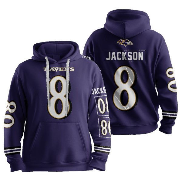 Jackson 8 Baltimore Football Unisex Hoodie