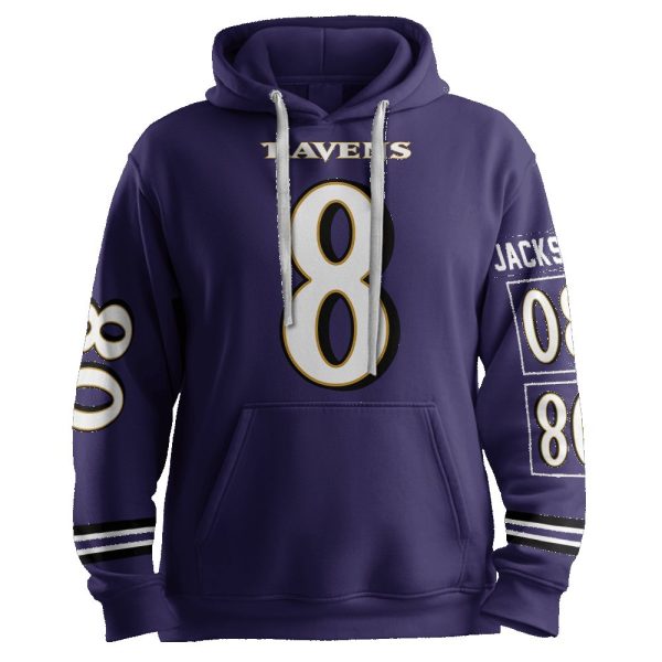 Jackson 8 Baltimore Football Unisex Hoodie