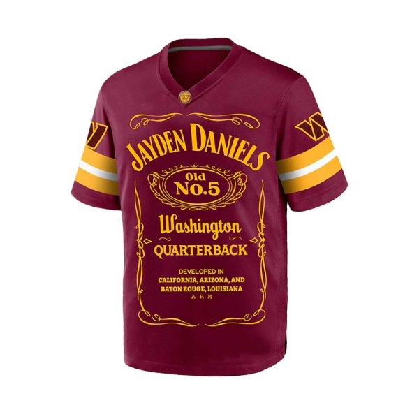 Jayden Daniels Commanders Old No 5 Jersey