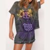 Justin Jefferson Poster Neon Vikings Pajama Set