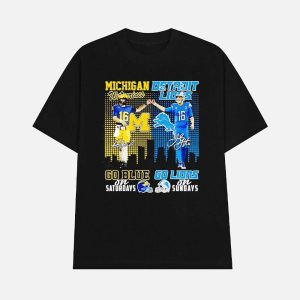 Michigan Football Vs Lions Shirt 1