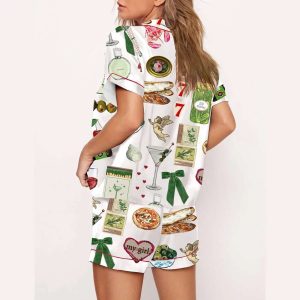 Espresso Martini Valentines Day Foods Luck You 777 Pajama Set2