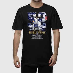 CC Sabathia Yankees 2009 2019 Class Of 2025 Hall Of Fame Shirt 2