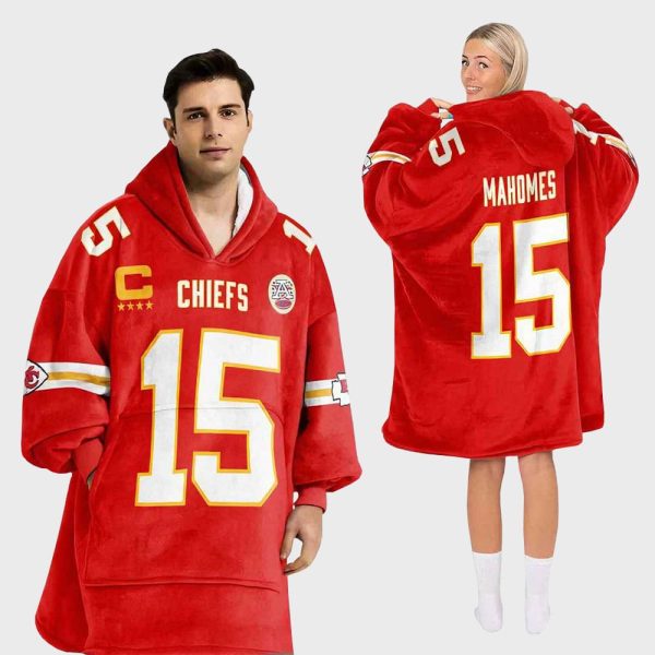 Kansas City Football Unisex Blanket Hoodie