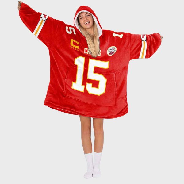 Kansas City Football Unisex Blanket Hoodie