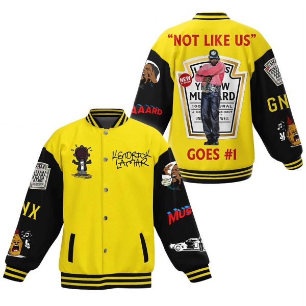 Kendrick Lamar Mustard Not Like Us Goes 1 Baseball Jacket