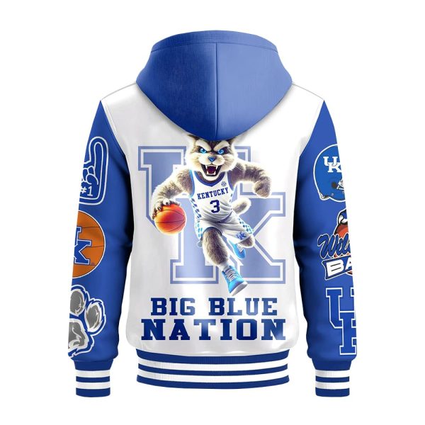 Kentucky Big Blue Nation Hooded Baseball Jacket