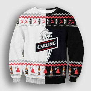 Carling Lager Beer Ugly Christmas Sweater