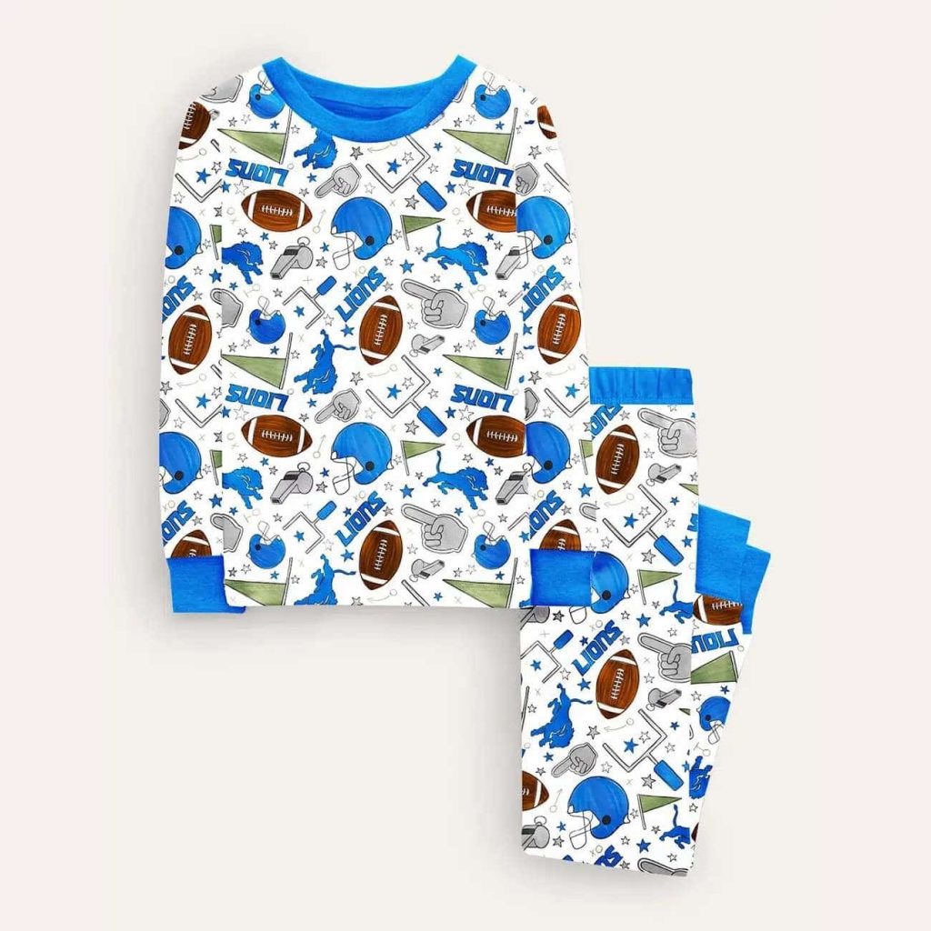 Kid's Detroit Football Pajama Set