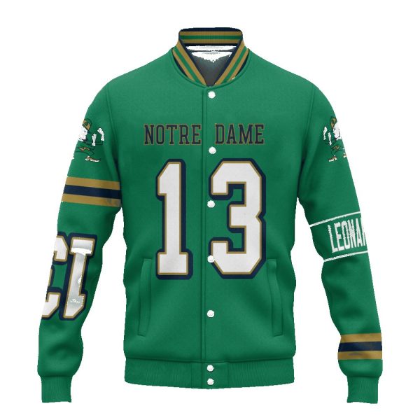 Leonard 13 Notre Dame Football Unisex Varsity Jacket