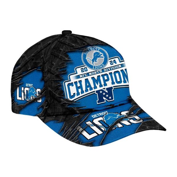 Lions 2024 NFC North Division Champions Classic Cap