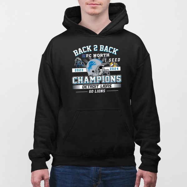 Lions Back 2 Back NFC North 2024 Champions Shirt