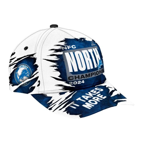 Lions NFC North Champions 2024 It Takes More Classic Cap