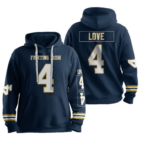 Love 4 Notre Dame Football Unisex Hoodie