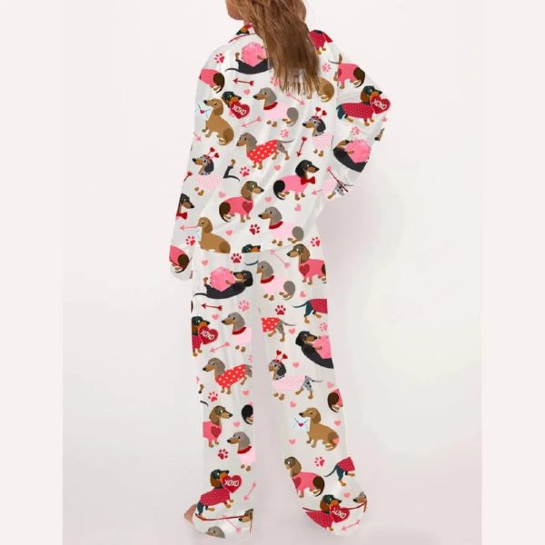 Love Dachshund Valentine’s Day Pajama Set