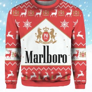 Marlboro Cigarette Ugly Christmas Sweater