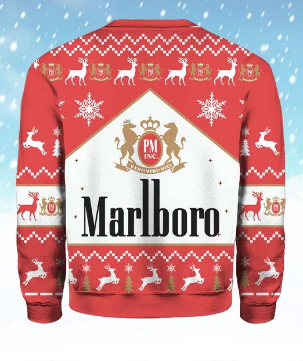 Marlboro Cigarette Ugly Christmas Sweater