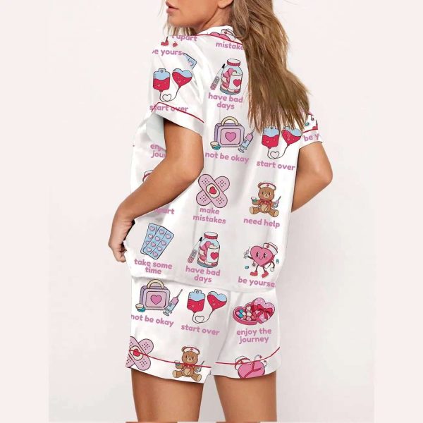 Mental Health Nurse Valentines Day Pajama Set