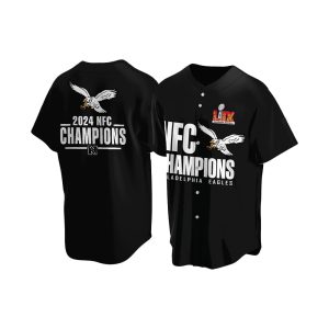 Eagles 2024 NFC Champions Baseball Jersey1