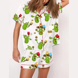 Pickleball Pickleball Cartoon Pajama Set