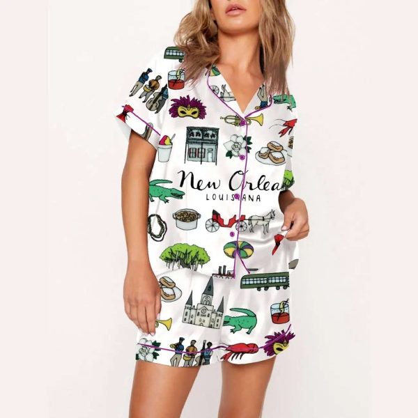 NEW ORLEANS Mardi Gras Pajama Set