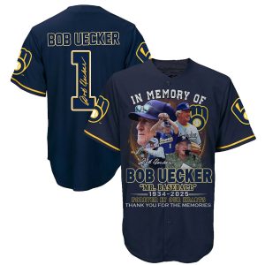 In Memory of Bob Uecker Bob Uecker 1934-2025 Baseball Jersey