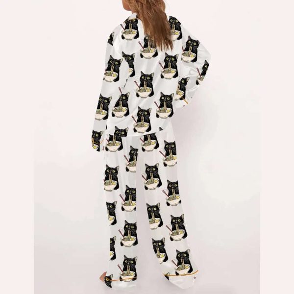 Noodle Cat Long Sleeve Pajama Set