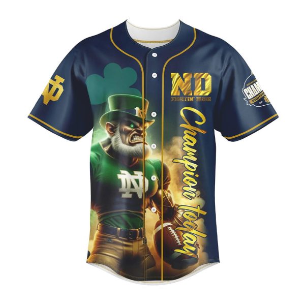 Notre Dame 2025 Play Like A Champion Today All Fight Baseball Jersey