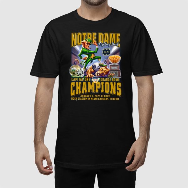 Notre Dame Capital One Orange Bowl 2025 Champions Shirt