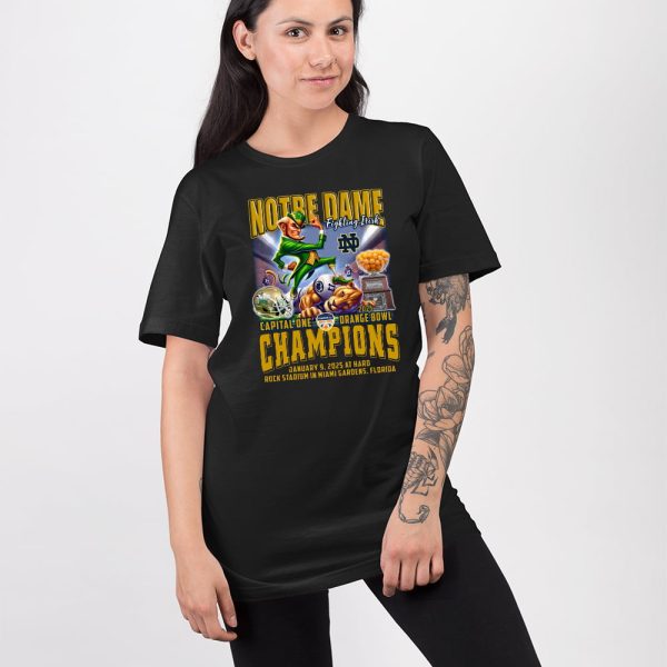 Notre Dame Capital One Orange Bowl 2025 Champions Shirt