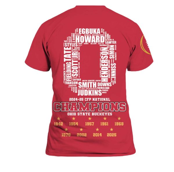 Ohio State 2024-25 National Champions Shirt