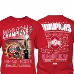 Ohio State 2025 CFP National Champions Scarlet And Gray Forever Shirt