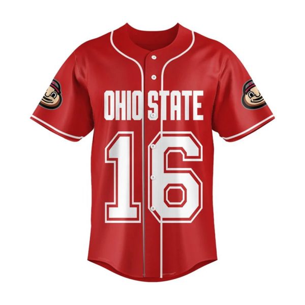 Ohio State 2025 Goodyear Cotton Bowl Classic Champions Baseball Jersey