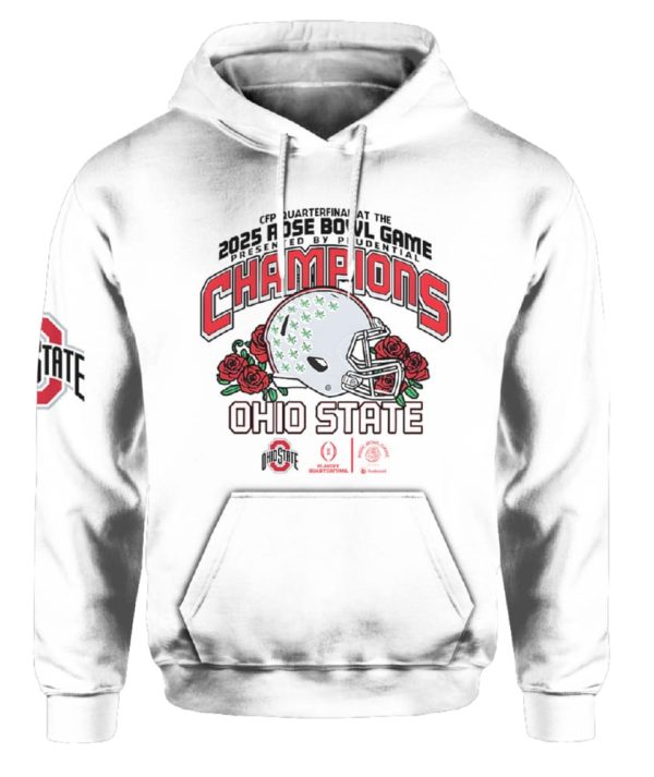 Ohio State CFP Quarterfinal At The 2025 Rose Bowl Game Champions Hoodie