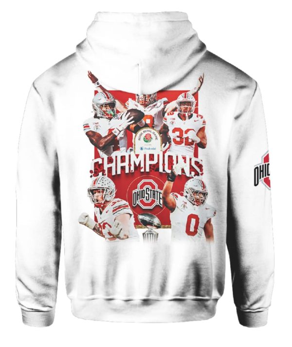 Ohio State CFP Quarterfinal At The 2025 Rose Bowl Game Champions Hoodie