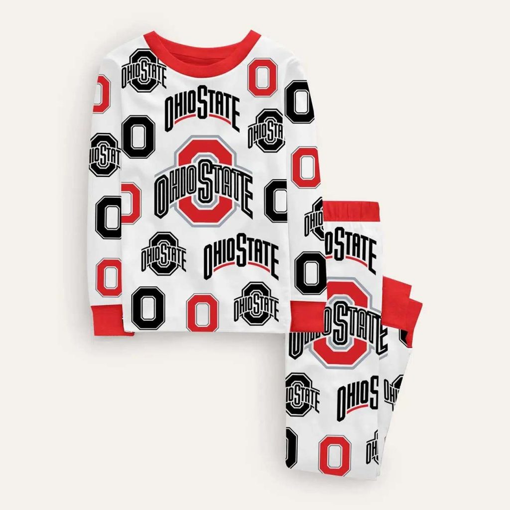 Ohio State Football Print Pajama Set