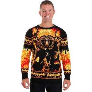 Lord Of The Rings You Shall Not Pass Ugly Christmas Sweater