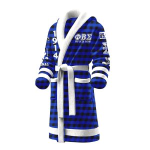 Phi Beta Sigma 1914 Fleece Bathrobe 2