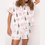 Pickleball Champagne Pajama Set