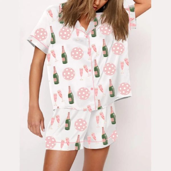 Pickleball Champagne Pajama Set