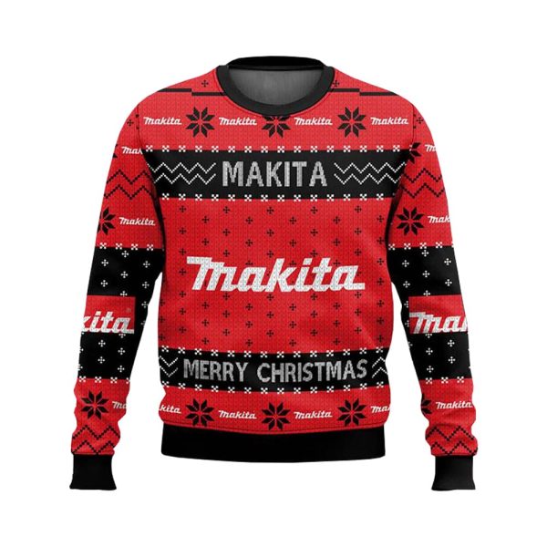 Power Tools Makita Merry Christmas Ugly Sweater