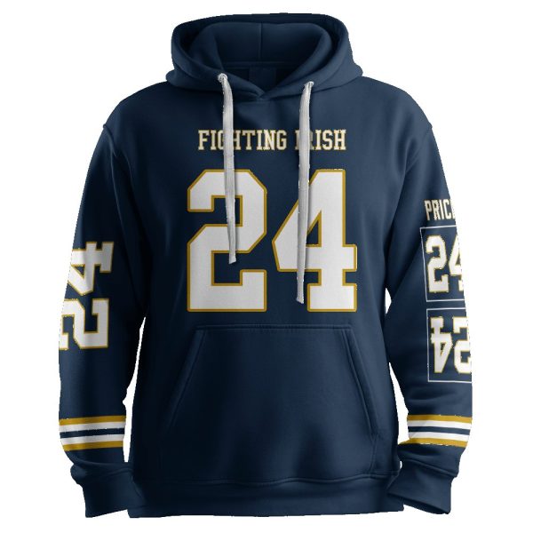 Price 24 Notre Dame Football Unisex Hoodie