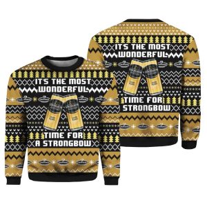 Strongbow UK It's The Most Wonderful Time For A Beer Ugly Christmas Sweater