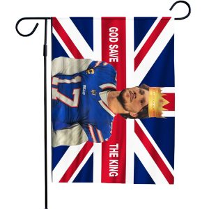 Josh Allen Buffalo Bills God Save The King Flag