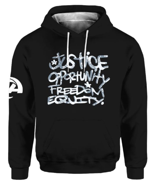 Rams Justice Opportunity Equity Freedom Hoodie