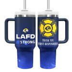 Rams LAFD LA Strong Thank You First Responders 40oz Tumbler