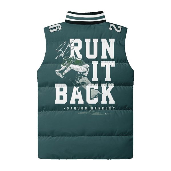 Run It Back Barkley 26 Philadelphia Football 3D Unisex Puffer Vest